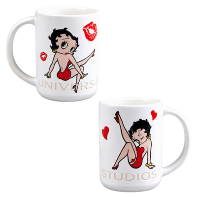Universal Studios Betty Boop Etched Ceramic Coffee Mug 15 oz New