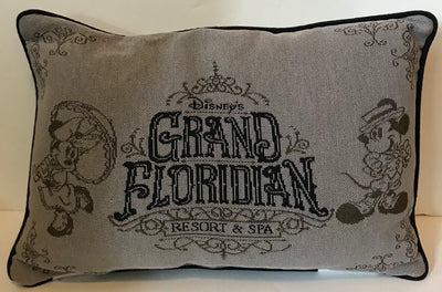 Disney Parks Mickey Minnie Grand Floridian Resort and Spa Pillow New with Tag