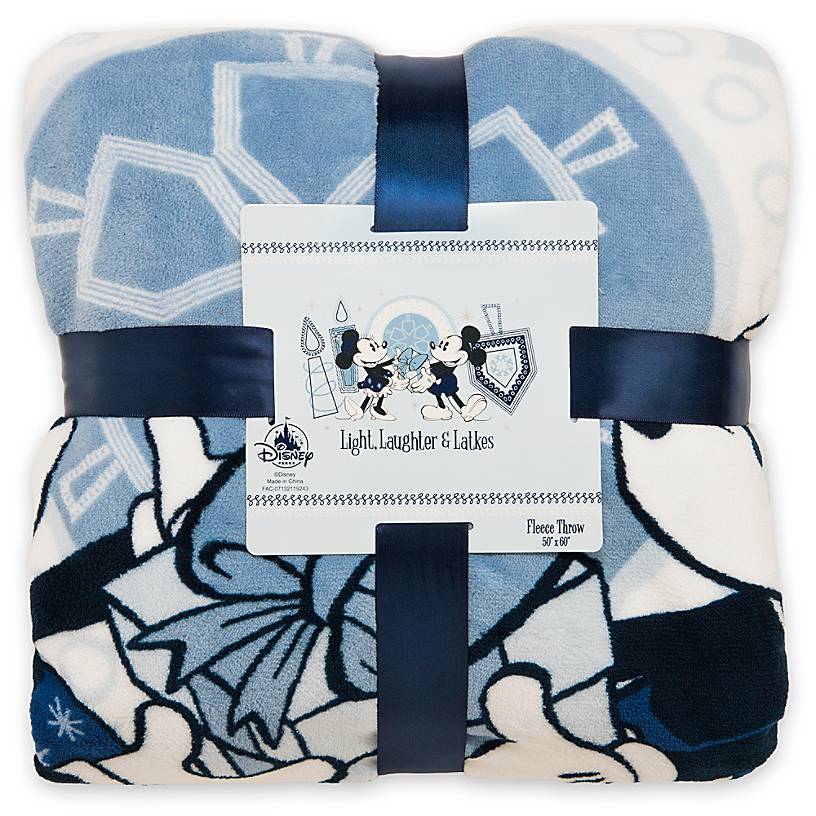 Disney Parks Holiday Mickey and Minnie Happy Chanukah Hanukkah Blanket New