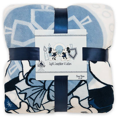 Disney Parks Holiday Mickey and Minnie Happy Chanukah Hanukkah Blanket New