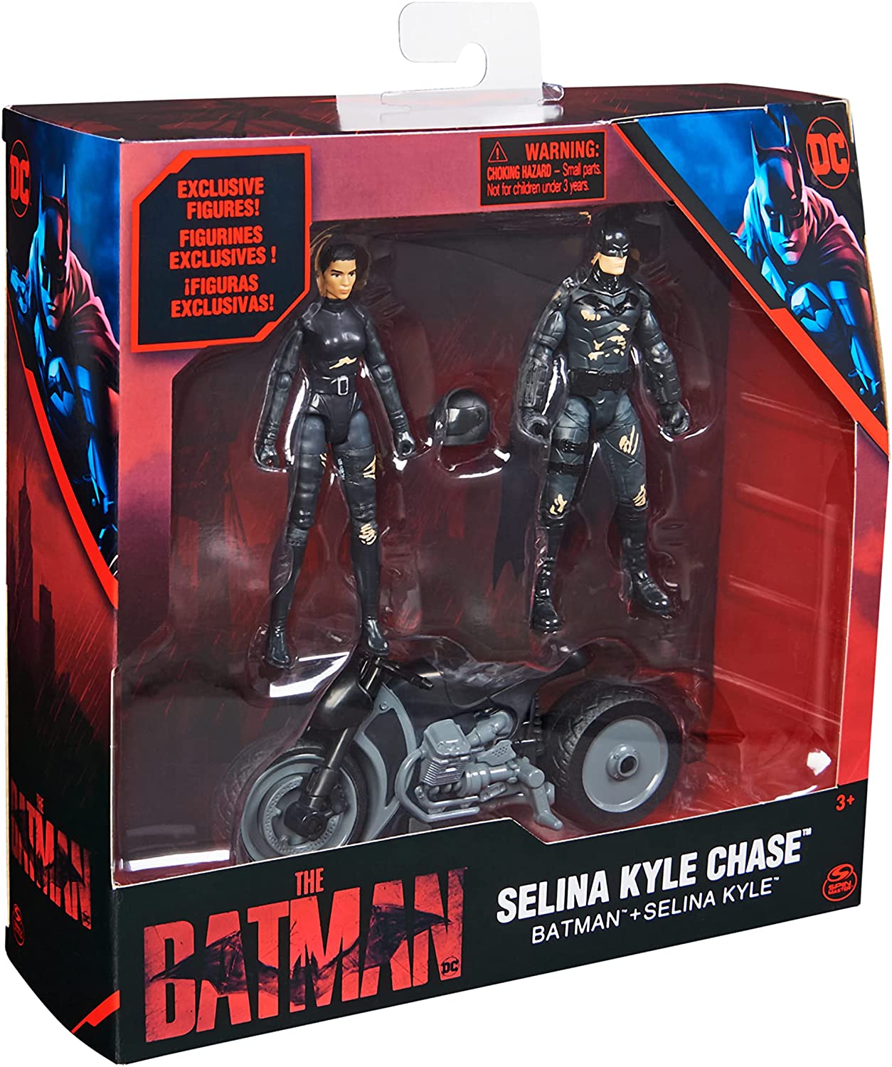 DC Comics Batman and Selina Kyle Chase Pack with 2 Figures and Bike New with Box
