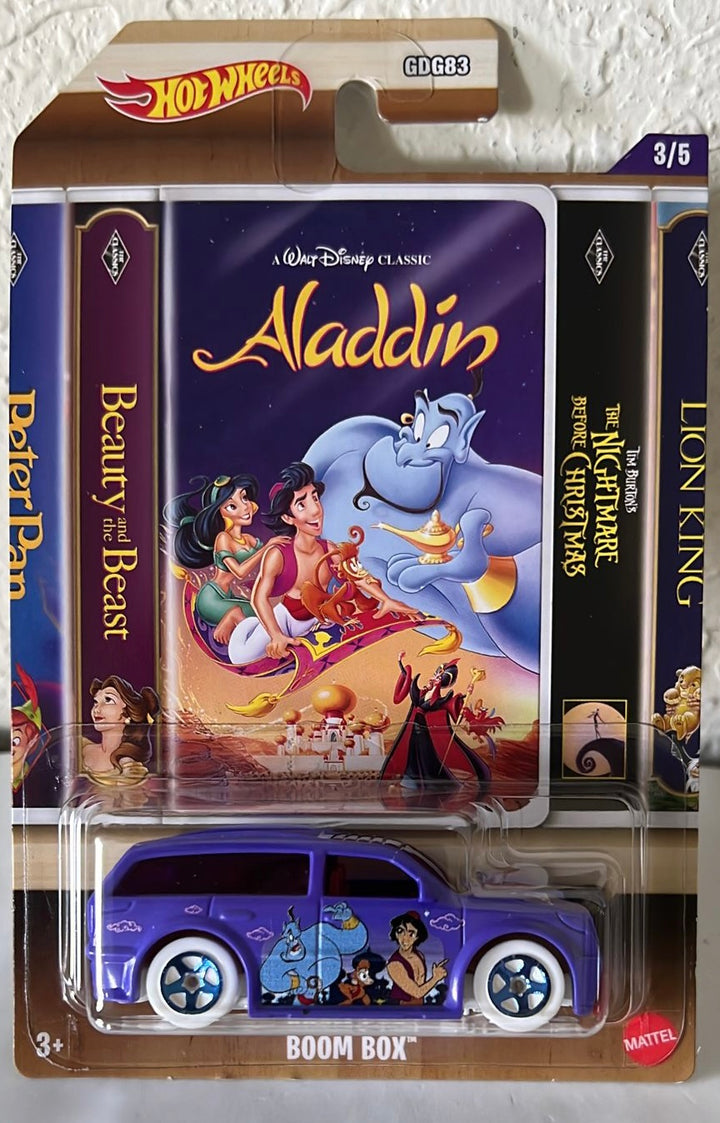Walt Disney Classics Hot Wheels Vhs Series 3 Boom Box Aladdin Car