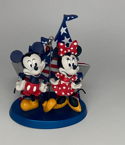 Disney Parks Mickey and Minnie Castle Americana Christmas Ornament New with Tag
