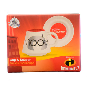 Disney Store Incredibles 2 Mode It's My Way Cup and Saucer New with Box