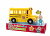 CoComelon Official Yellow JJ School Bus with Sound 10" Vehicle 3" Figure New