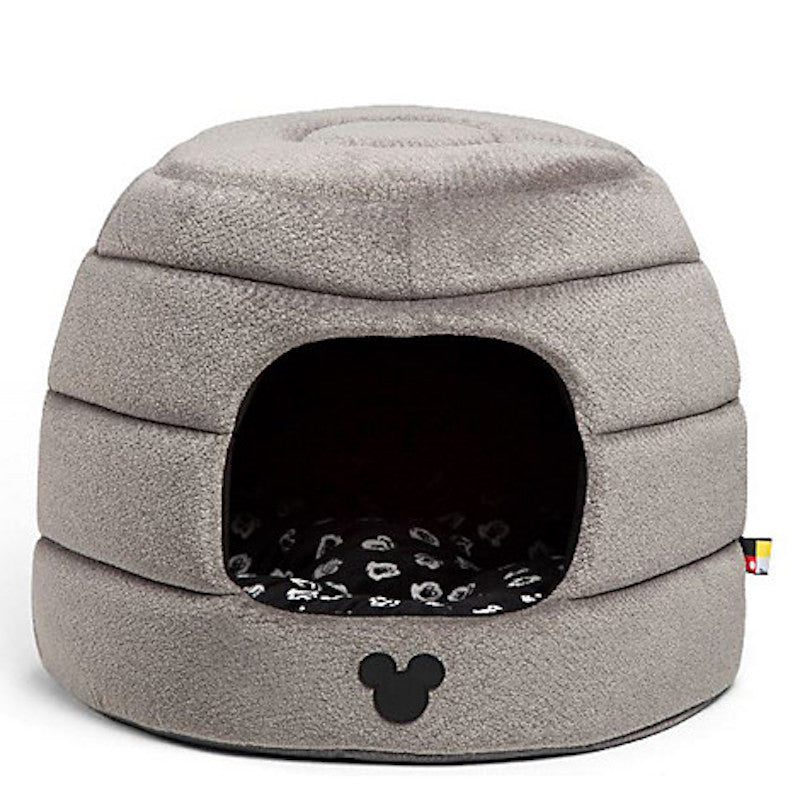 Disney Mickey Mouse Honeycomb Hut Pet Bed Gray Standard New with Tags