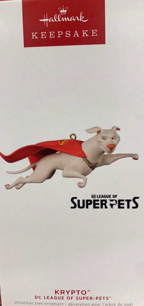 Hallmark 2022 DC League of Super-Pets Krypto Christmas Ornament New With Box