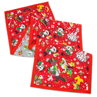 Disney Parks Santa Mickey and Friends Reversible Table Runner New with Tags