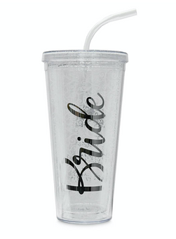 Disney Fantasyland Castle Bride Team Happily Ever After Travel Tumbler New