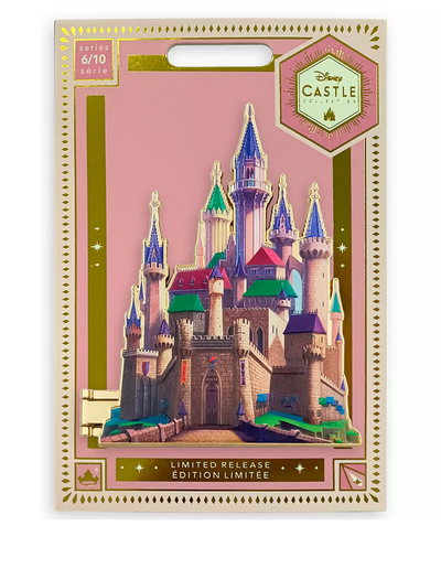 Disney Castle Collection Aurora Sleeping Beauty Castle Limited Pin New w Card