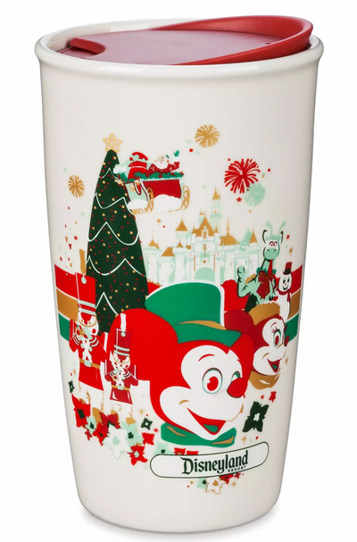 Disney Parks Disneyland Holiday Starbucks Ceramic Travel Tumbler New