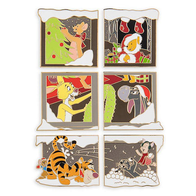 Disney Yuletide World of Disney Holiday Countdown Calendar Pin Set Limited New