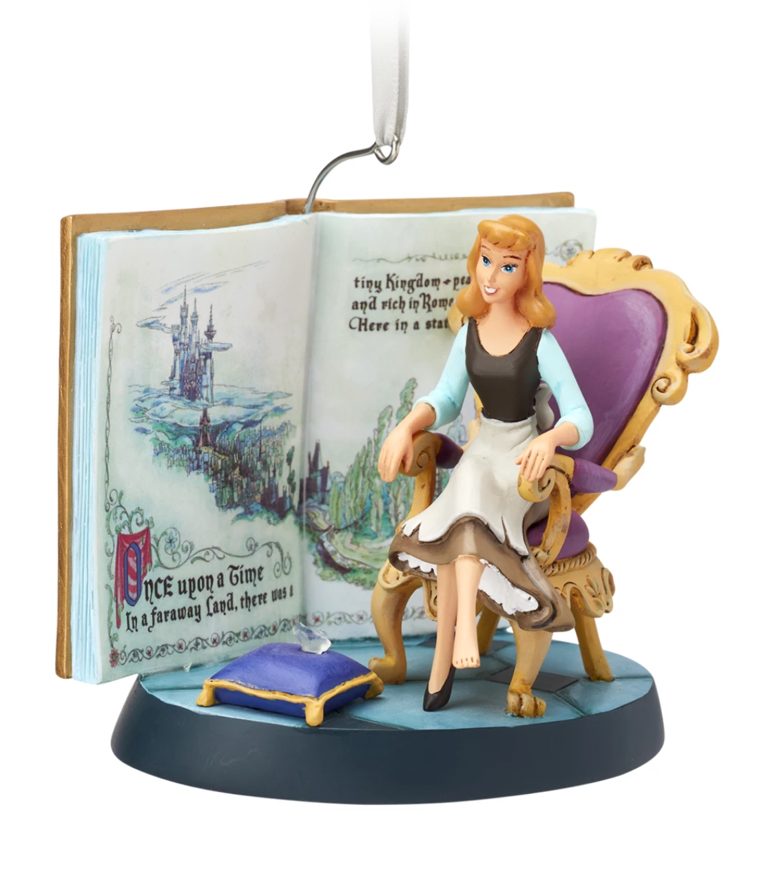 Disney Sketchbook Cinderella Fairytale Moments Christmas Ornament Slipper New