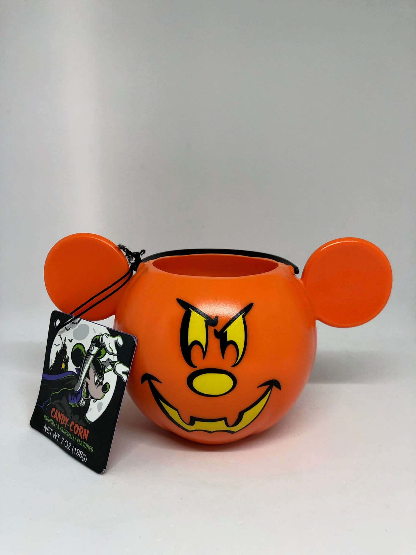 Disney Parks Happy Halloween Mickey Candy Corn with Pumpkin Bowl New with Tag