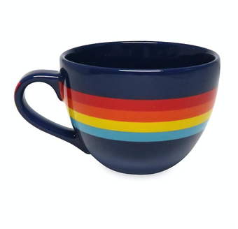 Disney Parks Cruise Line Mickey Rainbow Large Cappuccino Mug New