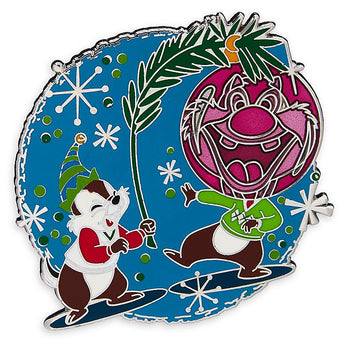 Disney Parks Chip 'n Dale Holiday Pin New with Card