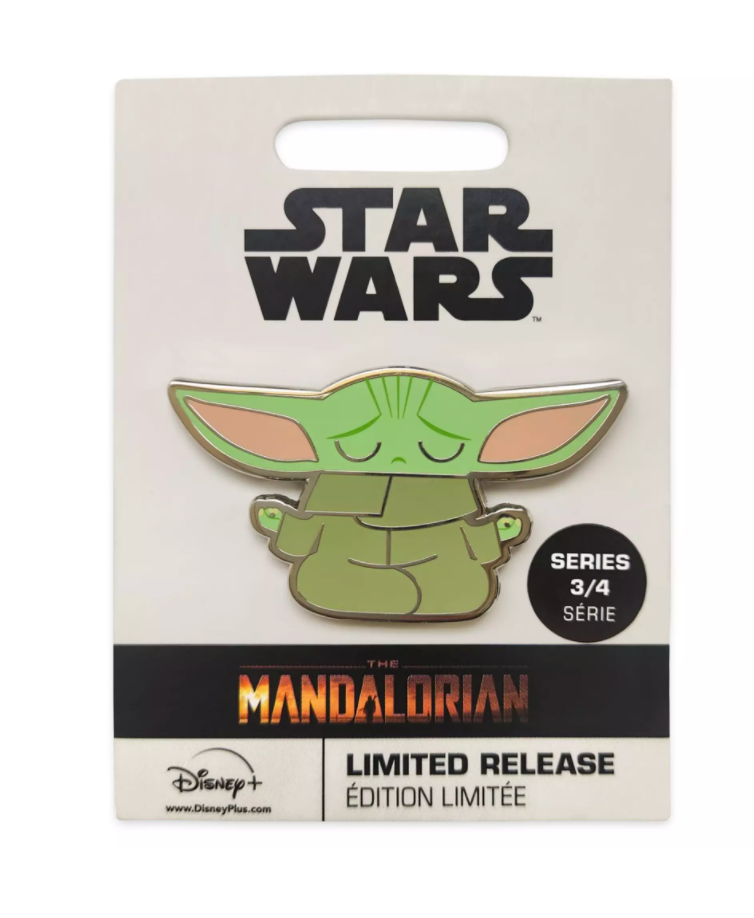 Disney Star Wars Yoda The Mandalorian The Child in Zen Pose Pin Limited New Card