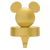 Disney Homestead Mickey Icon Gold Tone Christmas Holiday Stocking Holder New