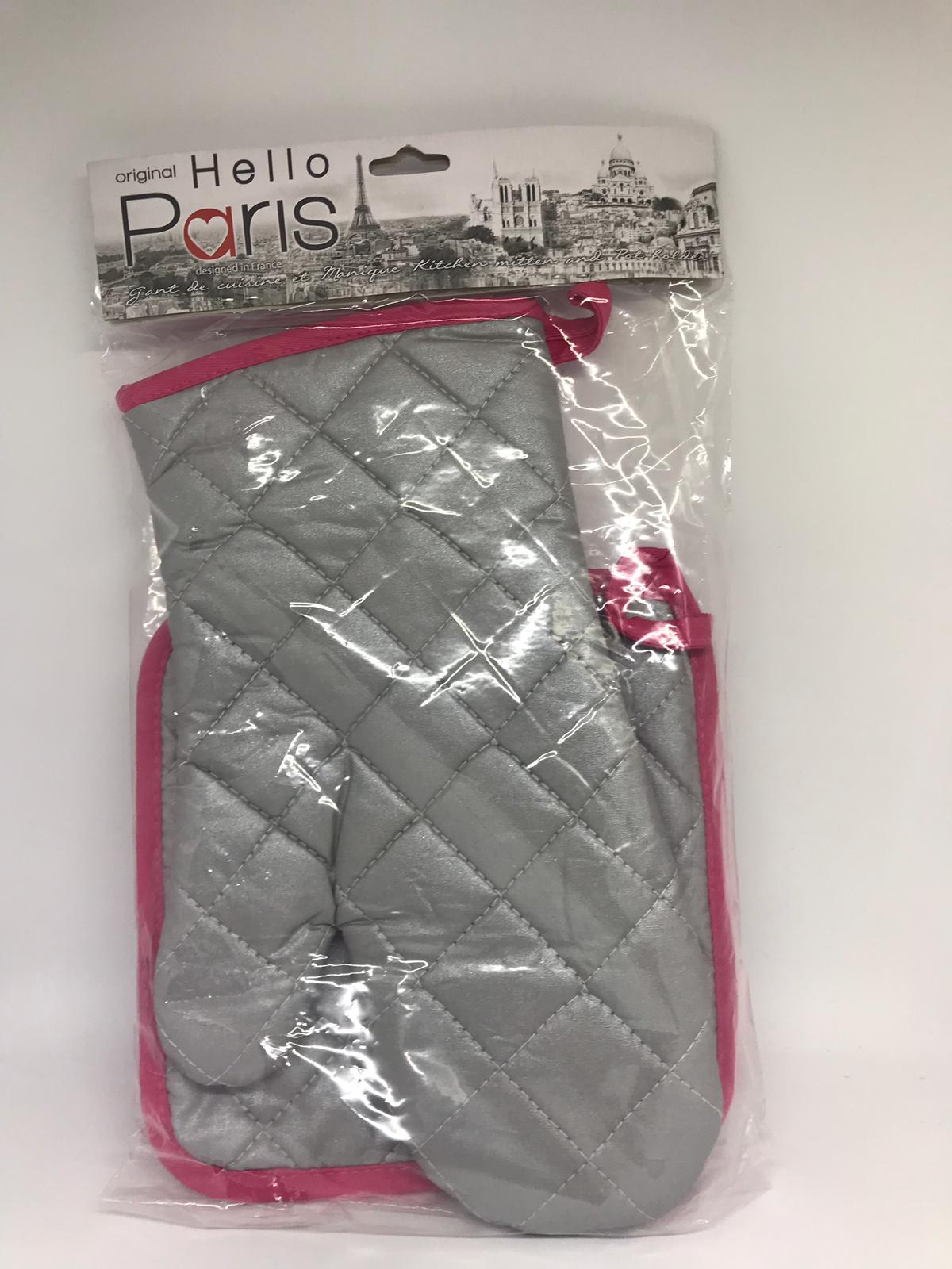 Disney Parks Epcot Hello Paris Genuine Macaron Oven Mitt and Potholder New W Tag