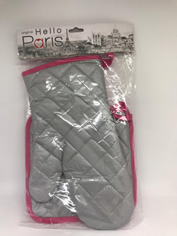 Disney Parks Epcot Hello Paris Genuine Macaron Oven Mitt and Potholder New W Tag