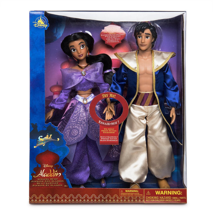 Disney Vinyl Collectible Dolls 2体セット Disney Aladdin and Jasmine Singing Duet Doll Set New with Box – I