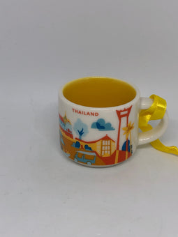 Starbucks Coffee You Are Here Thailand Ceramic Ornament Espresso Mug New Box