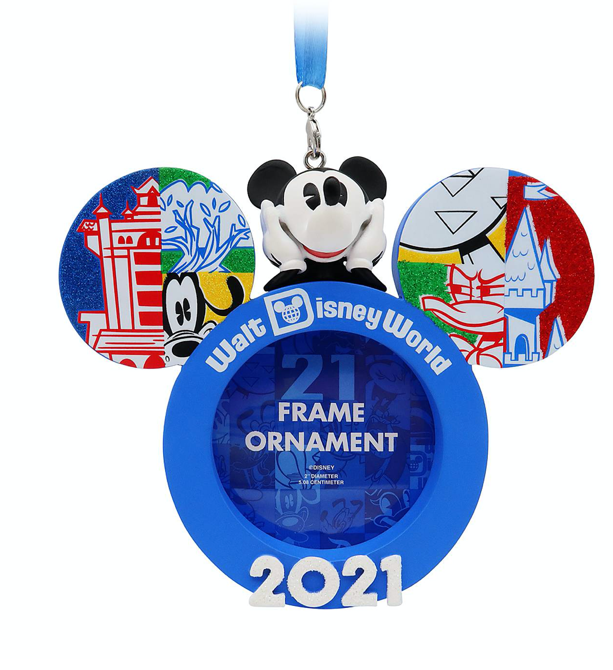 Disney Parks WDW 2021 Mickey and Friends Photo Frame Ornament New with Tag