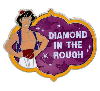 Disney Parks Aladdin Diamond in the Rough Pin New with Card