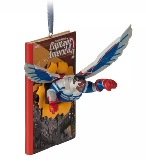 Disney Sketchbook Captain America Sam Wilson Christmas Ornament New with Tag