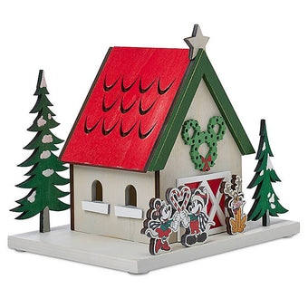 Disney Parks Yuletide Farmhouse Mickey and Friends Holiday Light-Up Barn New