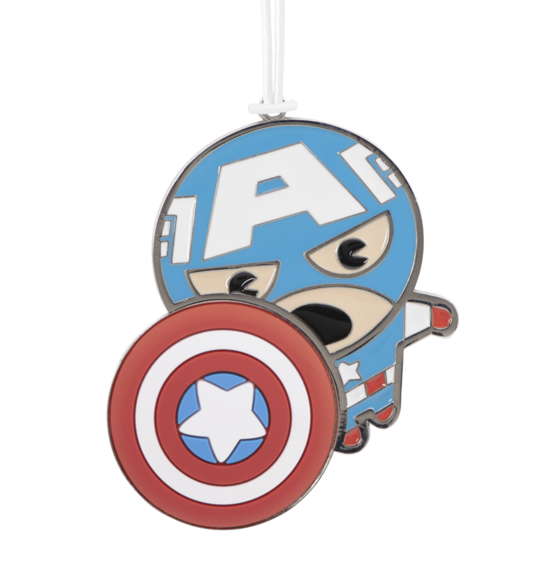 Hallmark Marvel Captain America Metal Christmas Ornament New with Tag