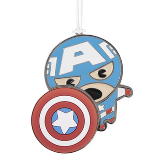 Hallmark Marvel Captain America Metal Christmas Ornament New with Tag