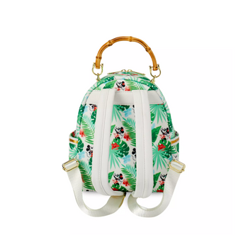 Disney Parks Mickey and Minnie Silhouette Tropical Mini Backpack New with Tag
