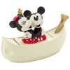 Hallmark Mickey and Minnie in Boat Porcelain Trinket Box New with Box