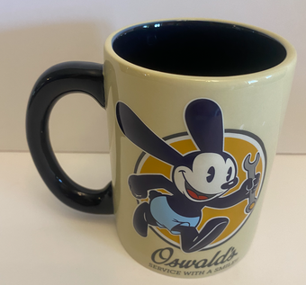 Disney Oswald's Service With a Smile Coffee Mug New