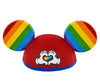 Disney Parks Rainbow Mickey Heart Gloves Ear Hat New with Tags