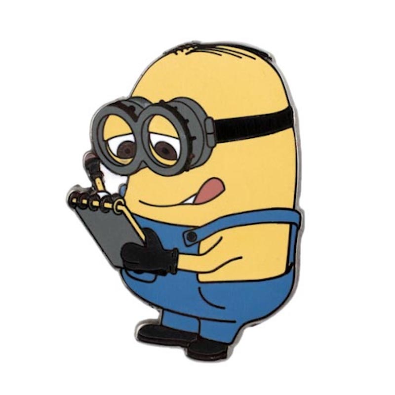 Universal Studios Despicable Me Minion Dave with Notebook Pin New