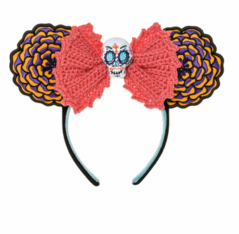 Disney Pixar Coco Ear Headband for Adults Crotchet Bow New with Tag