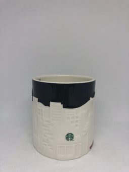 Starbucks Global Icon City Black Los Angeles Relief Ceramic Coffee Mug New
