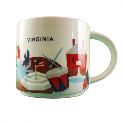 Starbucks You Are Here Virginia Ceramic Coffee Mug New with Box