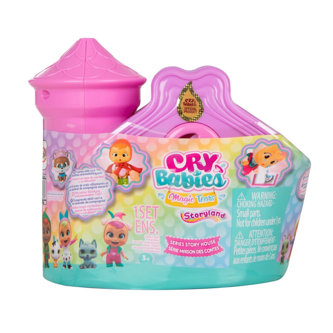 Cry Babies Magic Tears Storyland Story House Doll Series Mystery Pink New Sealed