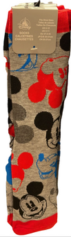 Disney Parks Mickey Mouse Face Icon Socks Size 6-12 New With Tag