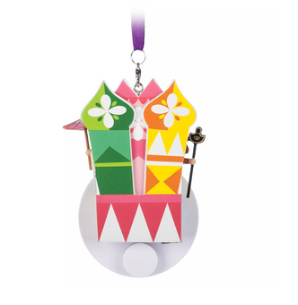 Disney it's a Small World Clock Face Sketchbook Christmas Ornament New with Tag