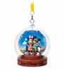 Disney WDW Mickey and Minnie Vacation Dome Glass Christmas Ornament New with Tag