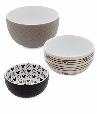 Disney Parks Homestead Mickey Icon Kitchen Nesting Bowls Set of 3 New with Tag