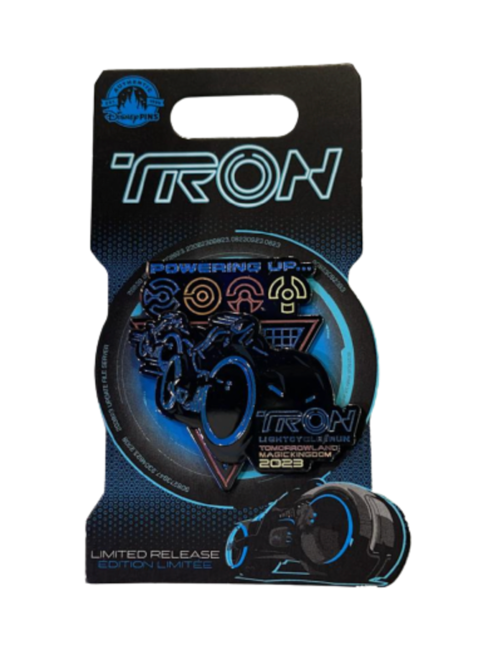 Disney Parks 2023 Tron Lightcycle Powering Up Limited Pin New with Card