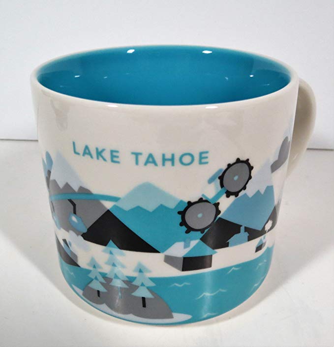 Starbucks You Are Here Lake Tahoe California Ceramic Coffee Mug New with Box