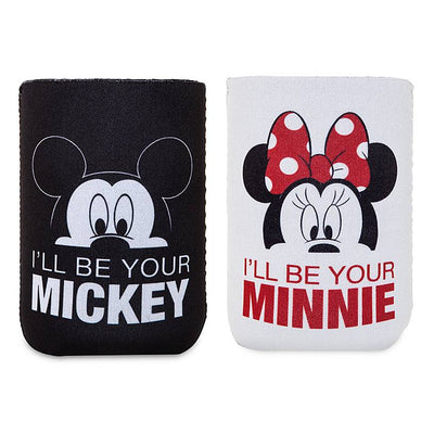 Disney Parks Mickey and Minnie Mouse Beverage Holder Set New with Card
