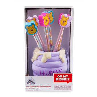 Disney Oh My Disney Winnie the Pooh Pencil and Pencil Holder Set New with Box