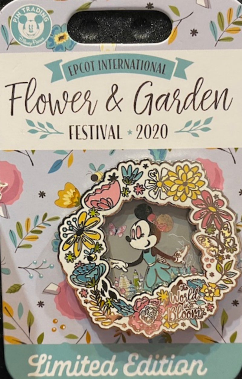 Disney Flower Garden 2020 Minnie the World in Bloom Pin Limited New with Card